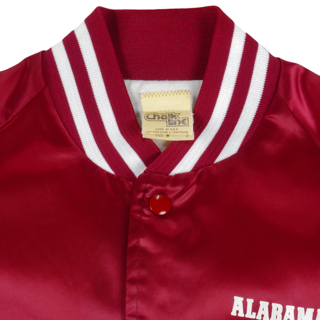 NCAA (Chalk Line) - Alabama Crimson Tide Satin Jacket 1990s Medium Vintage Retro Football College
