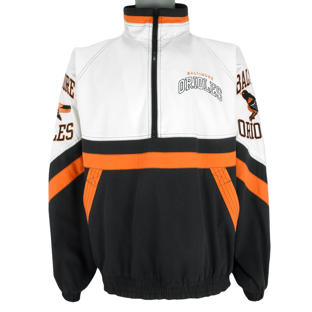 Starter - Baltimore Orioles 1/2 Zip Pullover 1990s Large Vintage Retro Baseball