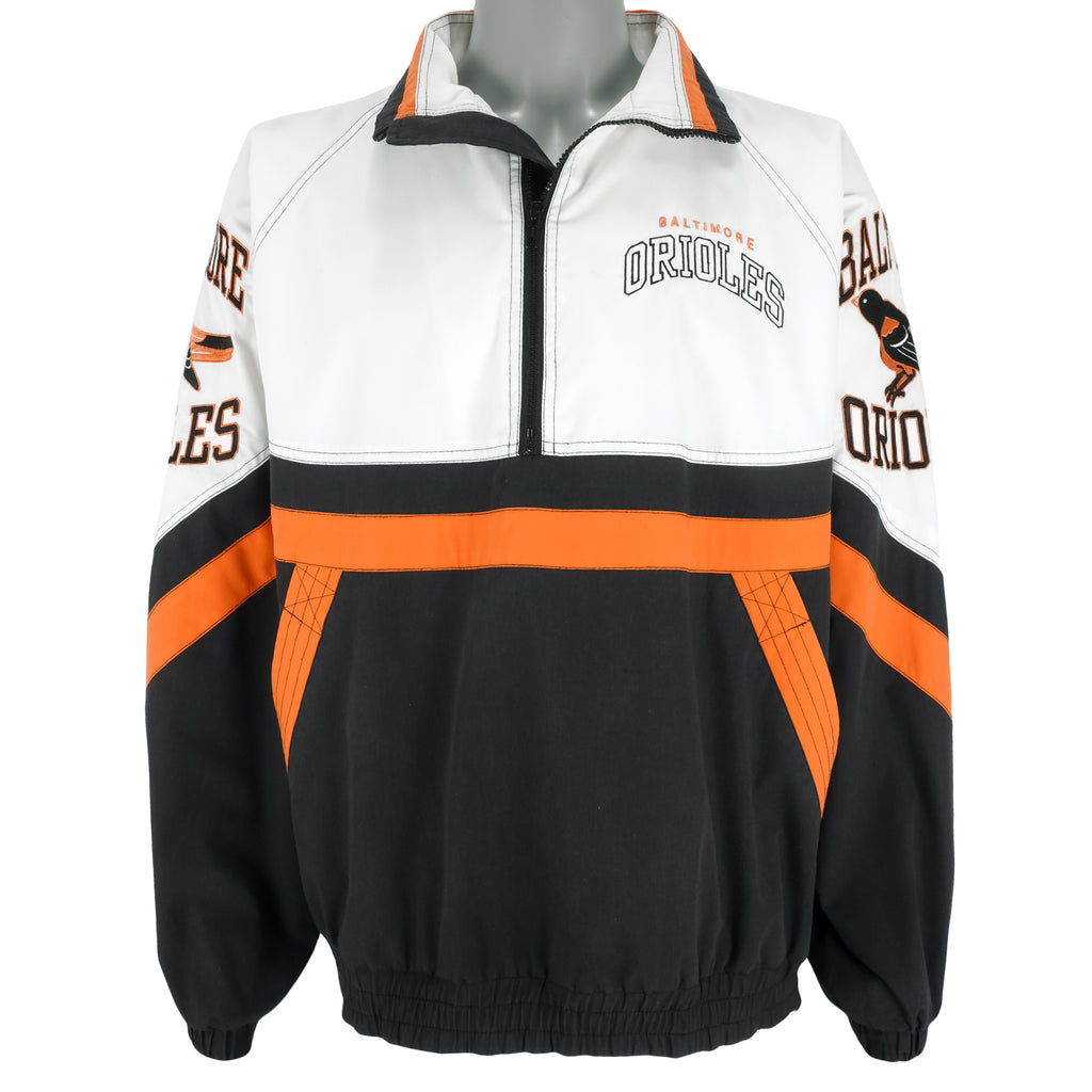 Starter - Baltimore Orioles 1/2 Zip Pullover 1990s Large Vintage Retro Baseball
