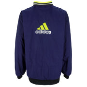 Adidas - Blue Embroidered Pullover1990s Large Vintage Retro