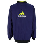 Adidas - Blue Embroidered Pullover Windbreaker 1990s Large