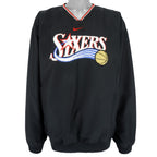 Nike - Philadelphia 76ers Embroidered Pullover Windbreaker 1990s XX-Large Vintage Retro Basketball