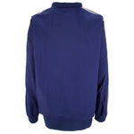Adidas - Blue Embroidered Pullover 1990s X-Large Vintage Retro