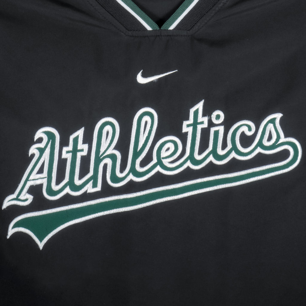 Nike - Oakland Athletics Pullover Windbreaker 1990s Large Vintage Retro Baseball