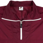 Nike - Red 1/4 Zip Windbreaker 1990s Large Vintage Retro