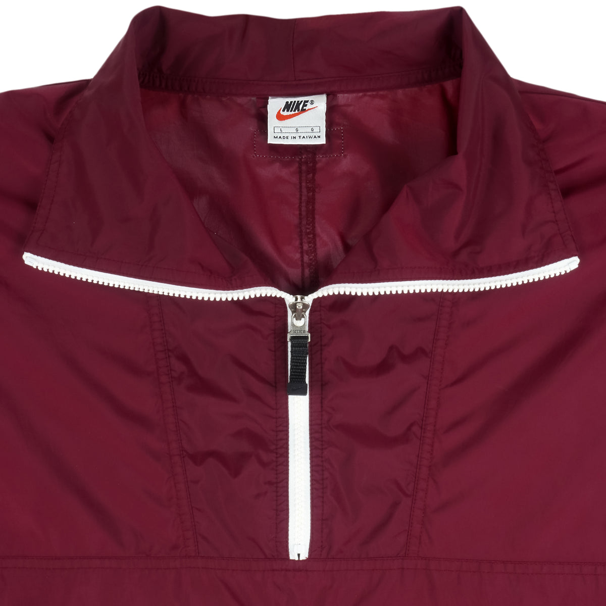 Nike - Red 1/4 Zip Windbreaker 1990s Large Vintage Retro