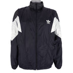 Adidas - Black & White Windbreaker 1990s Large Vintage Retro