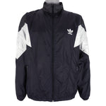 Adidas - Black & White Windbreaker 1990s Large Vintage Retro