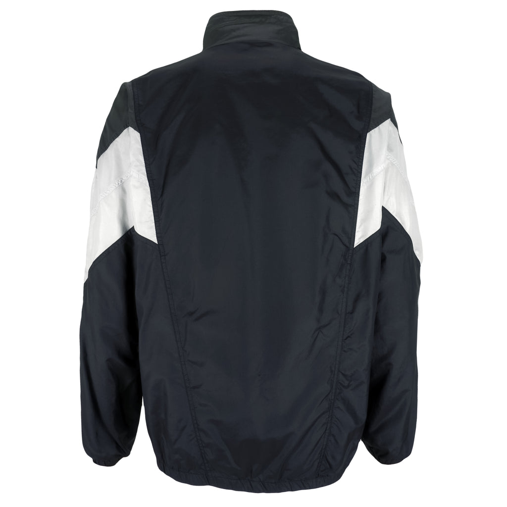 Adidas - Black & White Windbreaker 1990s Large Vintage Retro