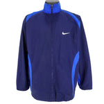Nike - Blue Big Logo Windbreaker 1990s X-Large Vintage Retro