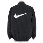 Nike - Black Big Logo Pullover Windbreaker 1990s X-Large Vintage Retro