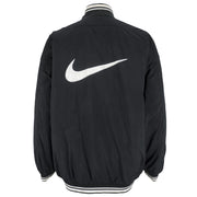 Nike - Black Big Logo Pullover Windbreaker 1990s X-Large Vintage Retro