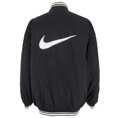 Nike - Black Big Logo Pullover Windbreaker 1990s X-Large
