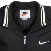 Nike - Black Big Logo Pullover Windbreaker 1990s X-Large Vintage Retro