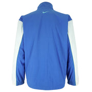 Nike - Blue & White Zip Up Windbreaker 1990s Medium Vintage Retro