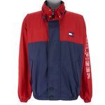 Tommy Hilfiger - Blue & Red Big Logo Jacket 1990s X-Large Vintage Retro