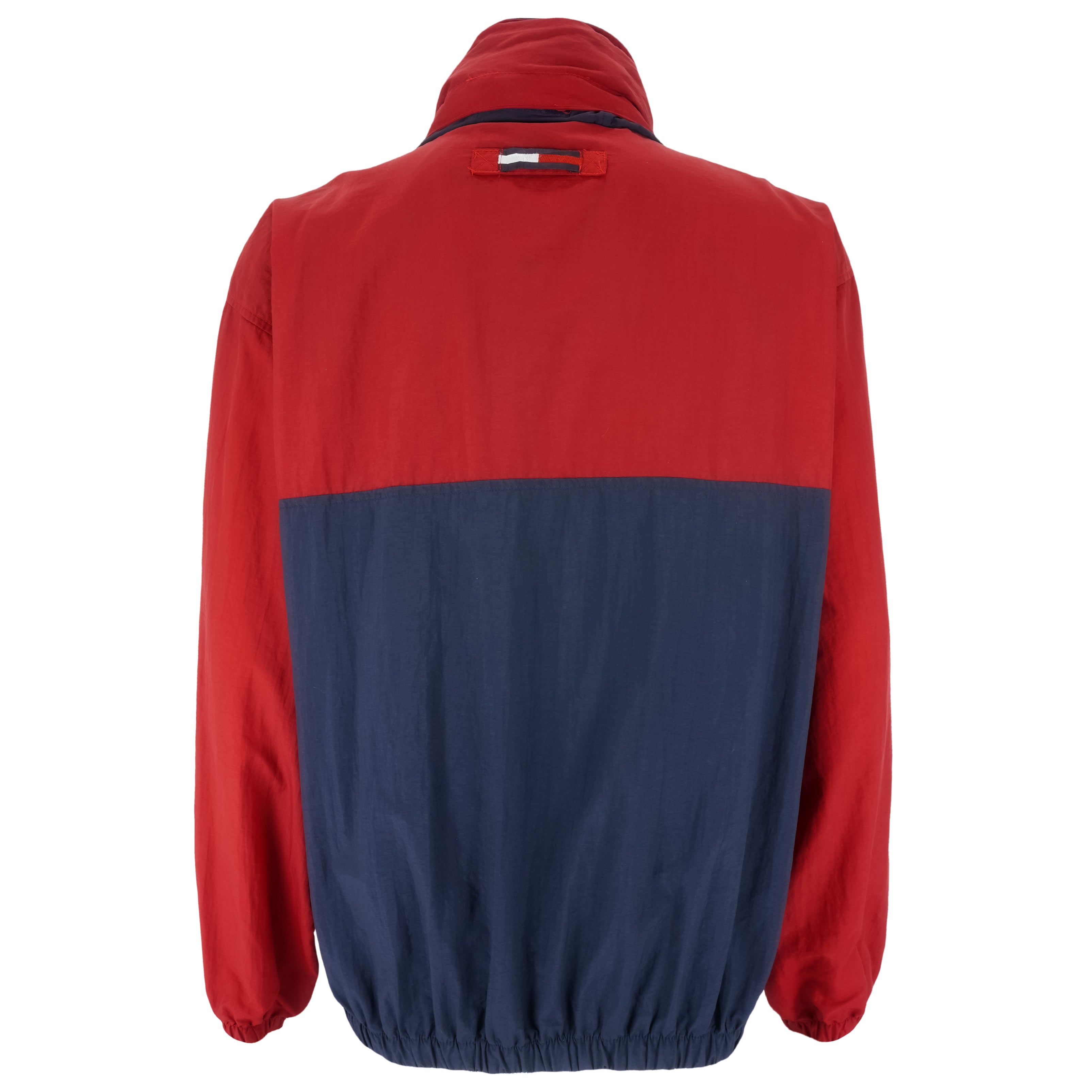 Tommy Hilfiger - Blue & Red Big Logo Jacket 1990s X-Large Vintage Retro