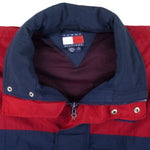 Tommy Hilfiger - Blue & Red Big Logo Jacket 1990s X-Large Vintage Retro