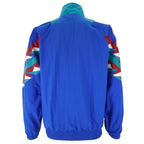 Adidas -  Blue & Red Colorblock Windbreaker 1990s Medium Vintage Retro