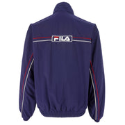 FILA - Dark Blue Zip-Up Jacket 1990s Medium Vintage Retro