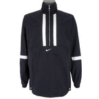 Nike - Black 1/2 Zip Windbreaker 1990s Medium Vintage Retro