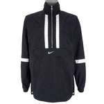 Nike - Black 1/2 Zip Windbreaker 1990s Medium Vintage Retro