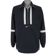 Nike - Black 1/2 Zip Windbreaker 1990s Medium Vintage Retro