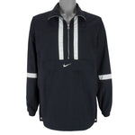Nike - Black 1/2 Zip Windbreaker 1990s Medium Vintage Retro