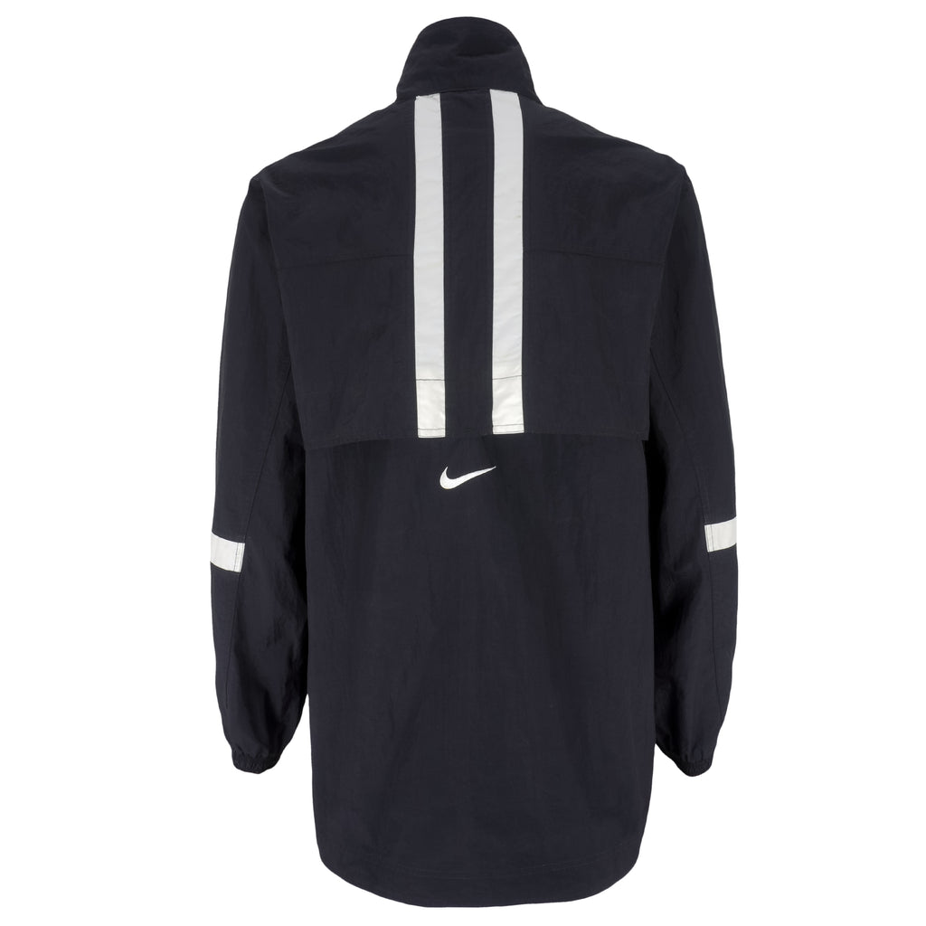 Nike - Black 1/2 Zip Windbreaker 1990s Medium Vintage Retro