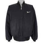 Nike - Black Zip-Up Reversible 1990s Large Vintage Retro