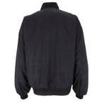 Nike - Black Zip-Up Reversible 1990s Large Vintage Retro
