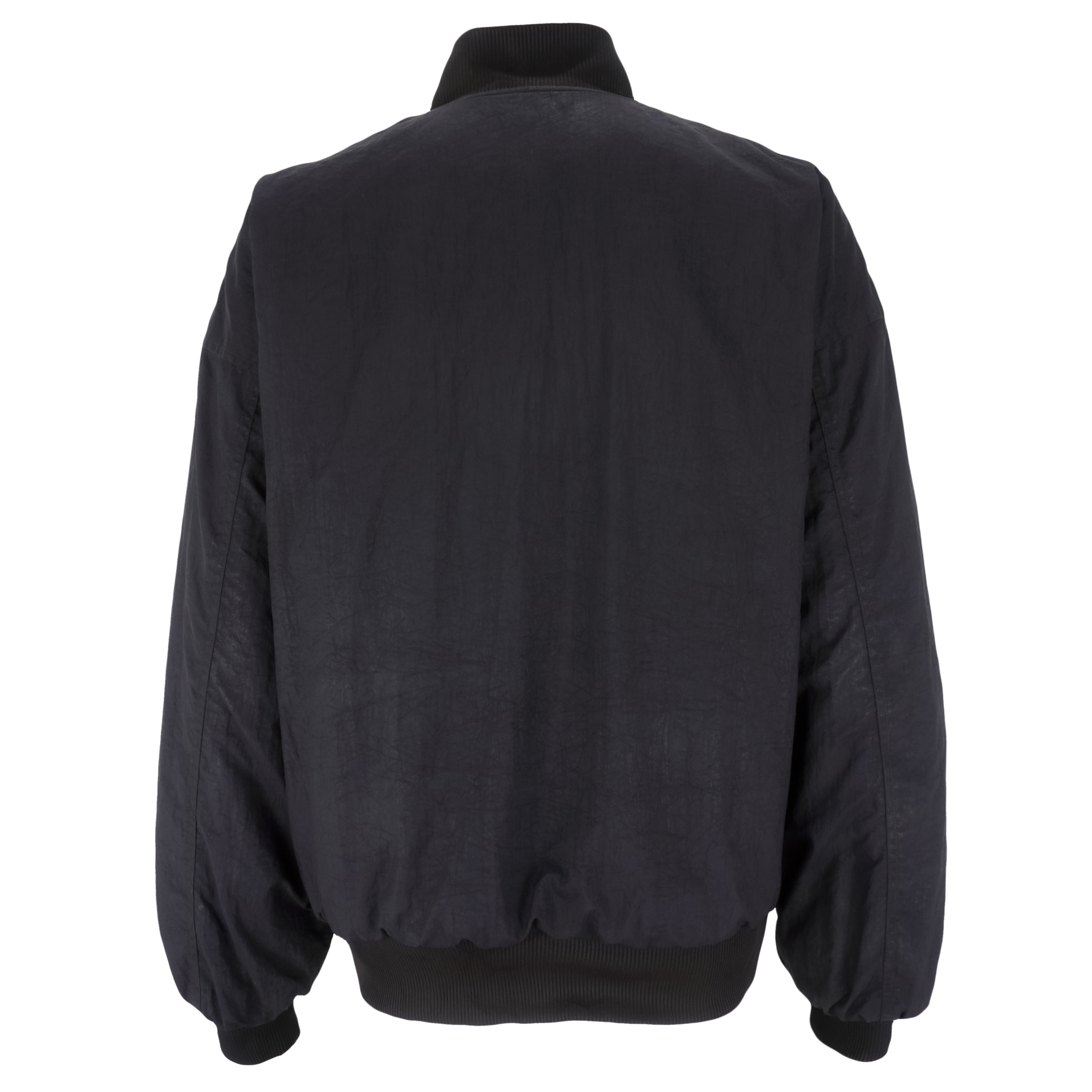 Nike - Black Zip-Up Reversible 1990s Large Vintage Retro