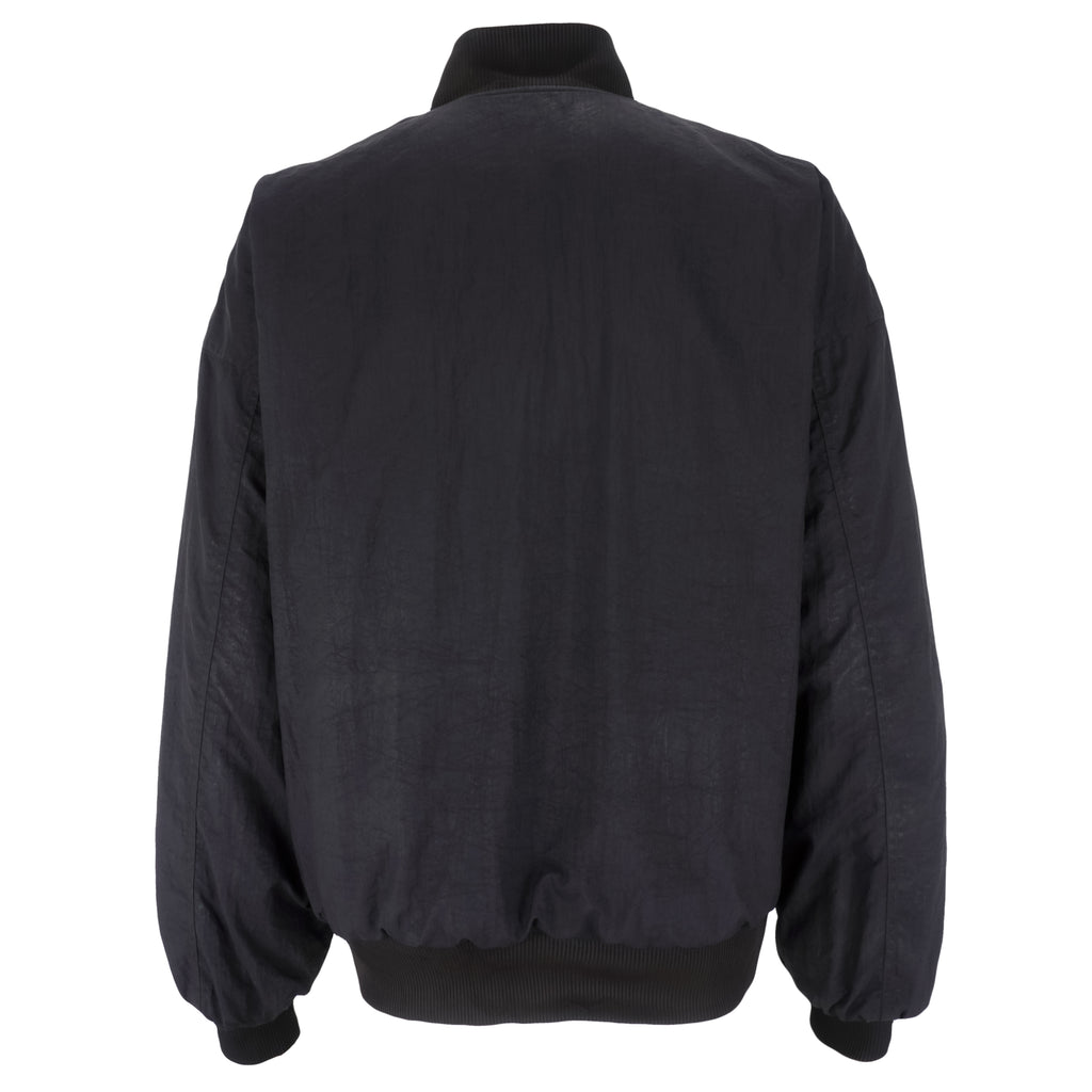 Nike - Black Zip-Up Reversible 1990s Large Vintage Retro