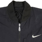 Nike - Black Zip-Up Reversible 1990s Large Vintage Retro