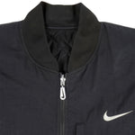 Nike - Black Zip-Up Reversible 1990s Large Vintage Retro