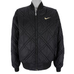 Nike - Black Zip-Up Reversible 1990s Large Vintage Retro