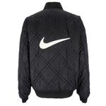 Nike - Black Zip-Up Reversible 1990s Large Vintage Retro
