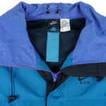 Nike - ACG Blue Hooded Windbreaker 1990s X-Large Vintage Retro