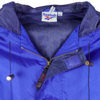 Reebok - Blue Hooded Windbreaker 1990s X-Large Vintage Retro