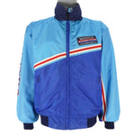 Vintage - Blue Honda Racing Team Reversible Jacket 1990s Medium Vintage Retro