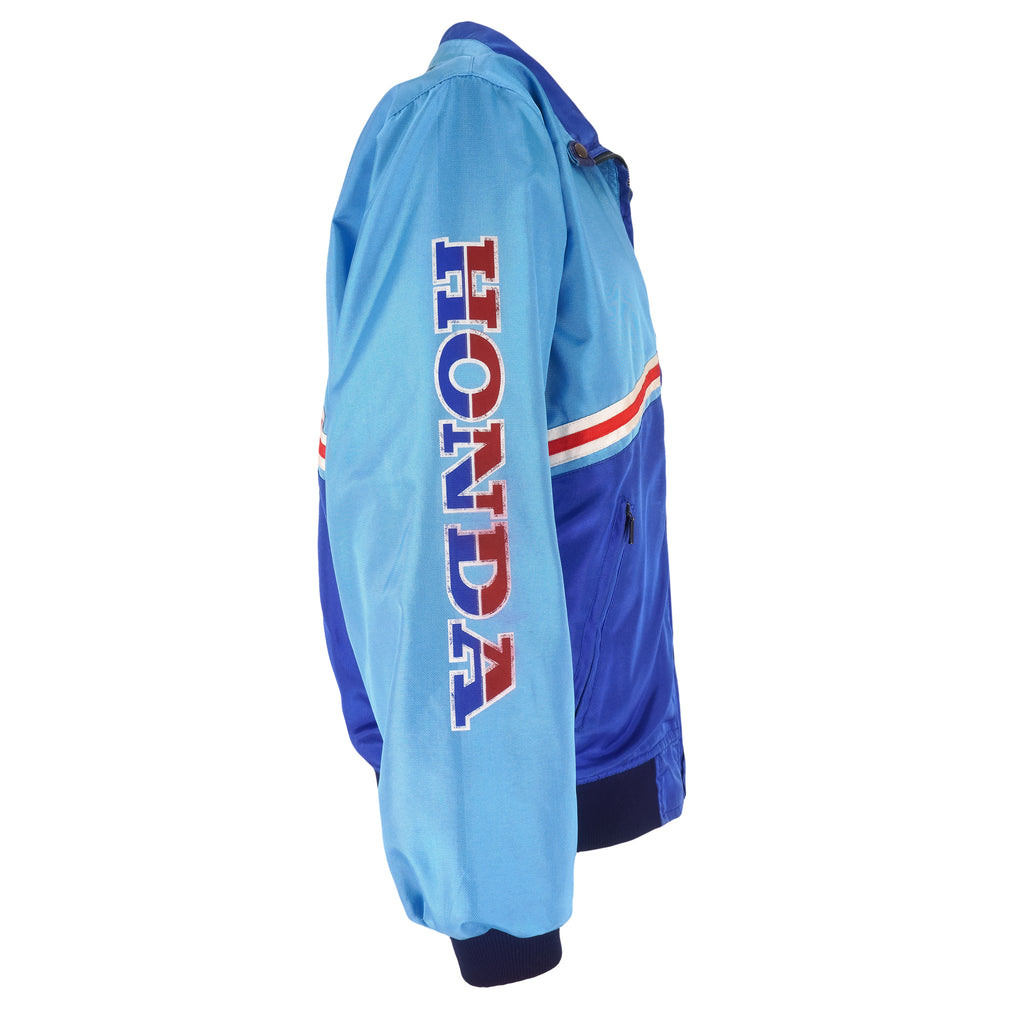 Vintage - Blue Honda Racing Team Reversible Jacket 1990s Medium Vintage Retro