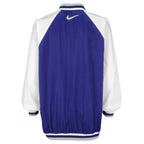 Nike - Blue & White Swoosh Pullover Windbreaker 1990s X-Large Vintage Retro