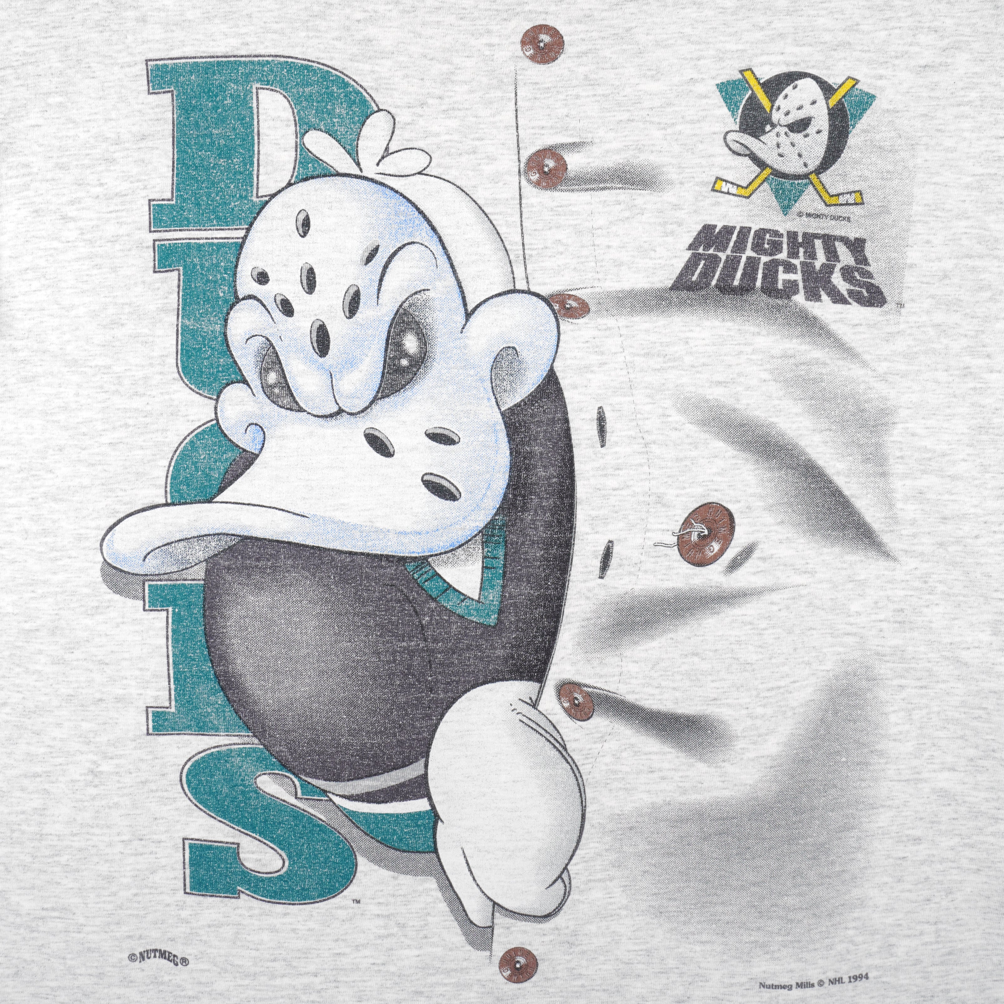 1994 Anaheim Mighty Ducks T-shirt Vintage 1990s Gildan Trench