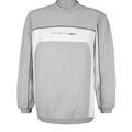 Umbro - Grey Embroidered V-Neck Sweatshirt 1990s Small Vintage Retro