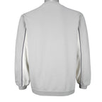 Umbro - Grey Embroidered V-Neck Sweatshirt 1990s Small Vintage Retro