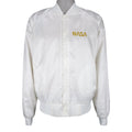 Vintage (Satins) - White NASA Spell-Out Jacket 1990s X-Large Vintage Retro
