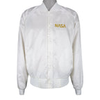 Vintage (Satins) - White NASA Spell-Out Jacket 1990s X-Large Vintage Retro
