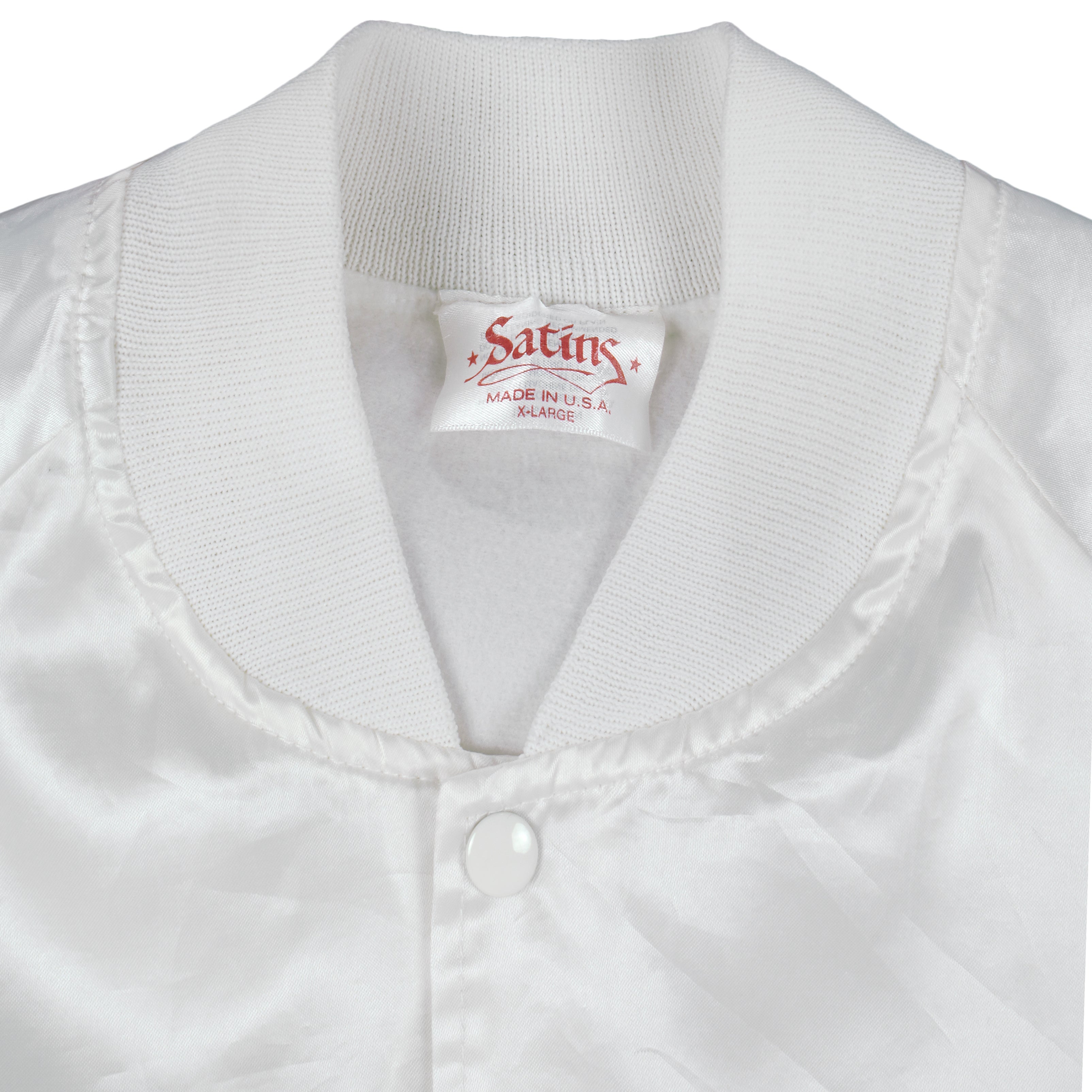 Vintage (Satins) - White NASA Spell-Out Jacket 1990s X-Large Vintage Retro