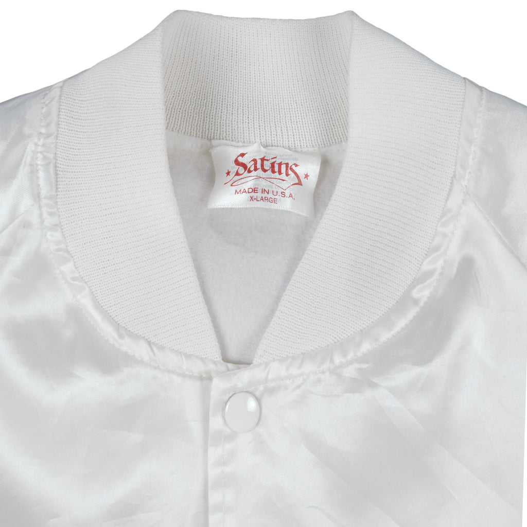Vintage (Satins) - White NASA Spell-Out Jacket 1990s X-Large Vintage Retro