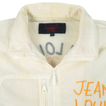 Vintage - White & Orange Jean Louis Fradet Embroidered Windbreaker 1990s Large Vintage Retro
